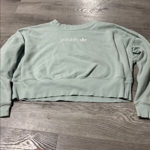Adidas Women's Light Green Crewneck Sweatshirt